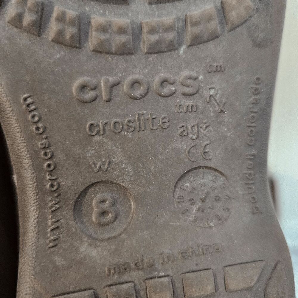 Crocs Croslite Comfort Clogs Maryjane Slip-on Shoes Women's Brown Size 8 - Picture 6 of 6